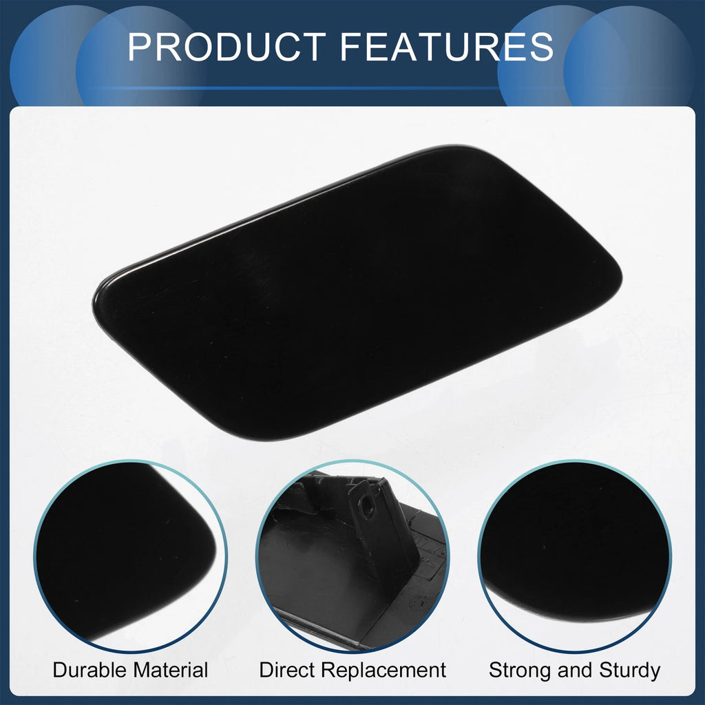 Front Right Washer Nozzle Cover Cap for Audi Q7 (2017–2019) 1Pcs Black