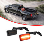 2X Red Rear Fender Side Marker Lights for Chevy Silverado GMC Sierra
