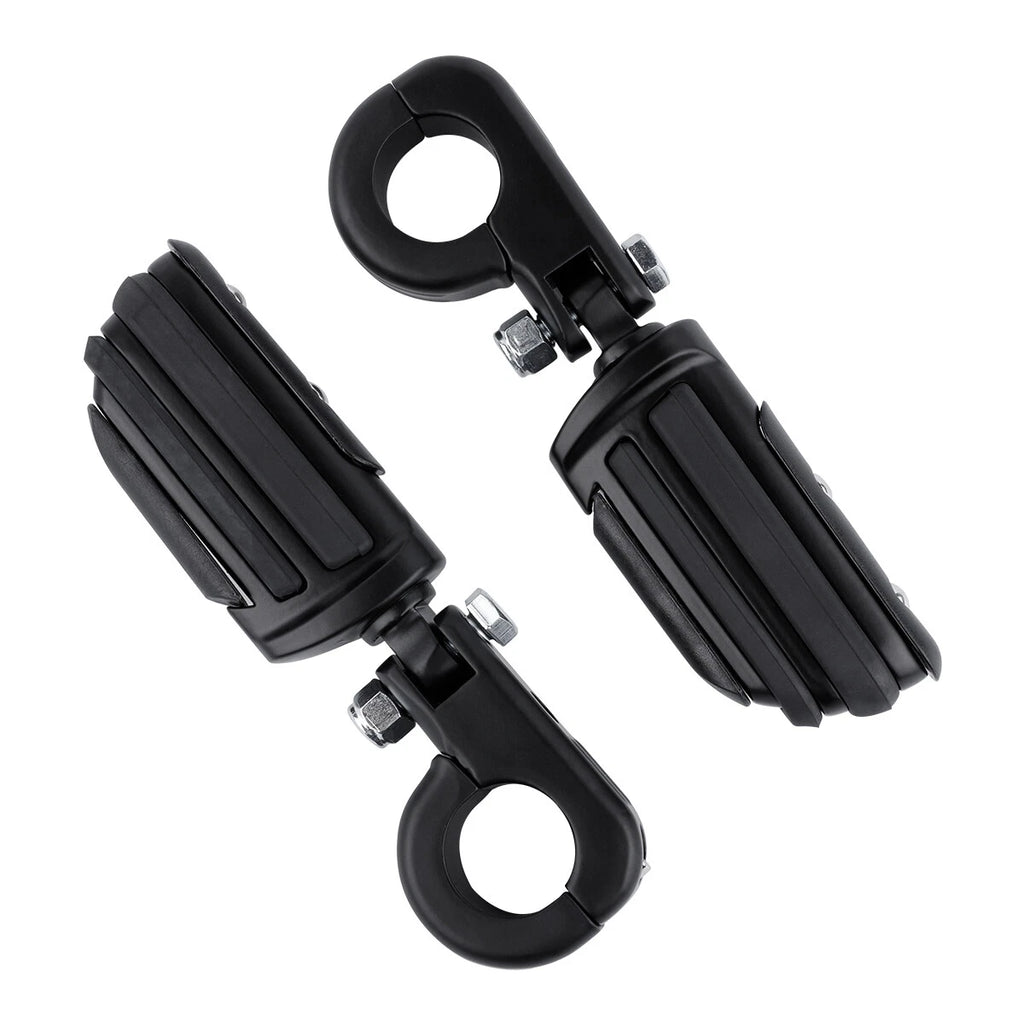 Matte Engine Guard Footpeg Male Mount Clamps for Harley Electra Glide