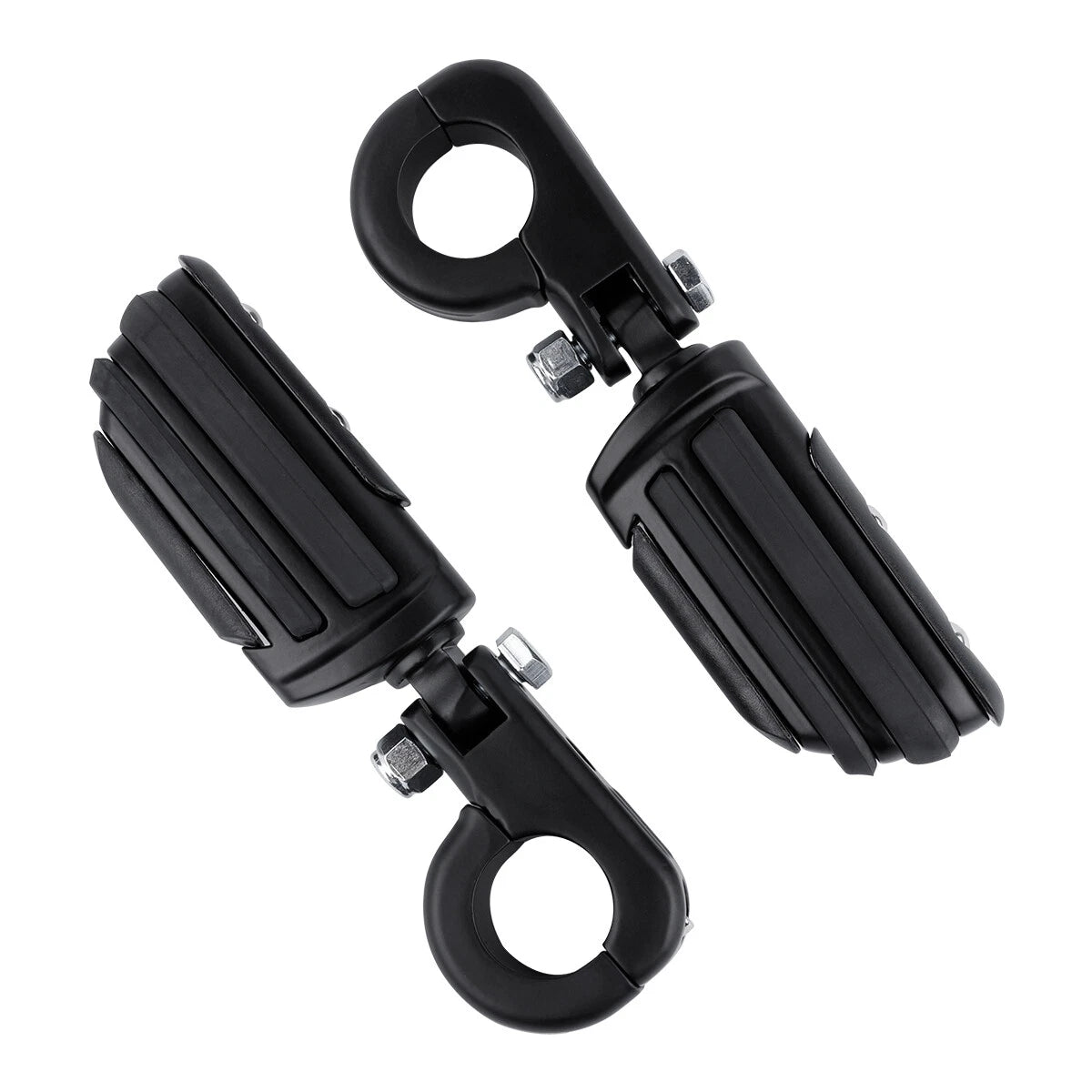 Matte Engine Guard Footpeg Male Mount Clamps for Harley Electra Glide