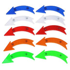 Set of 4 Yellow Bike Reflectors for Universal Use (No Tools Required)