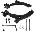 Set of 2 Front Lower Control Arms & Tie Rods for Mazda 3 (2004–2009)