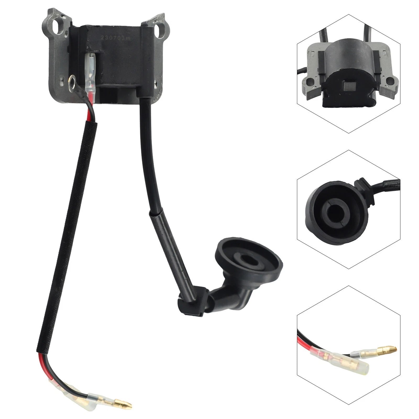 Ignition Coil for Lawnmower 2 Hole 52mm Alloy Plastic