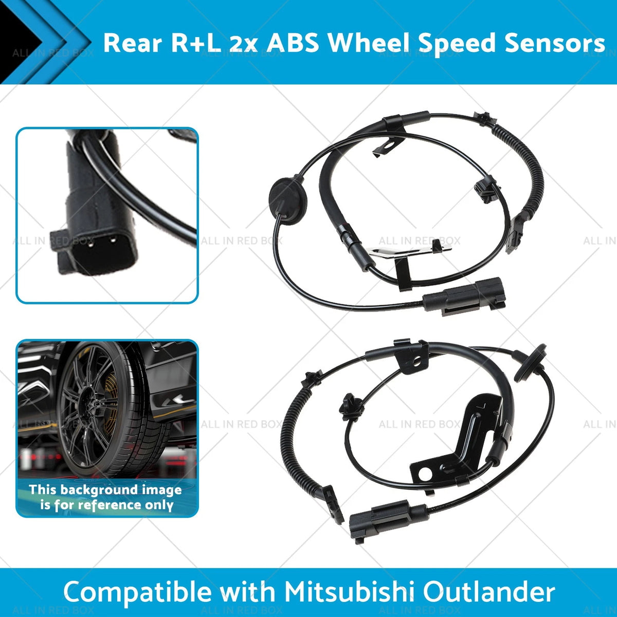2X ABS Wheel Speed Sensor for Mitsubishi Outlander (2007–2017)