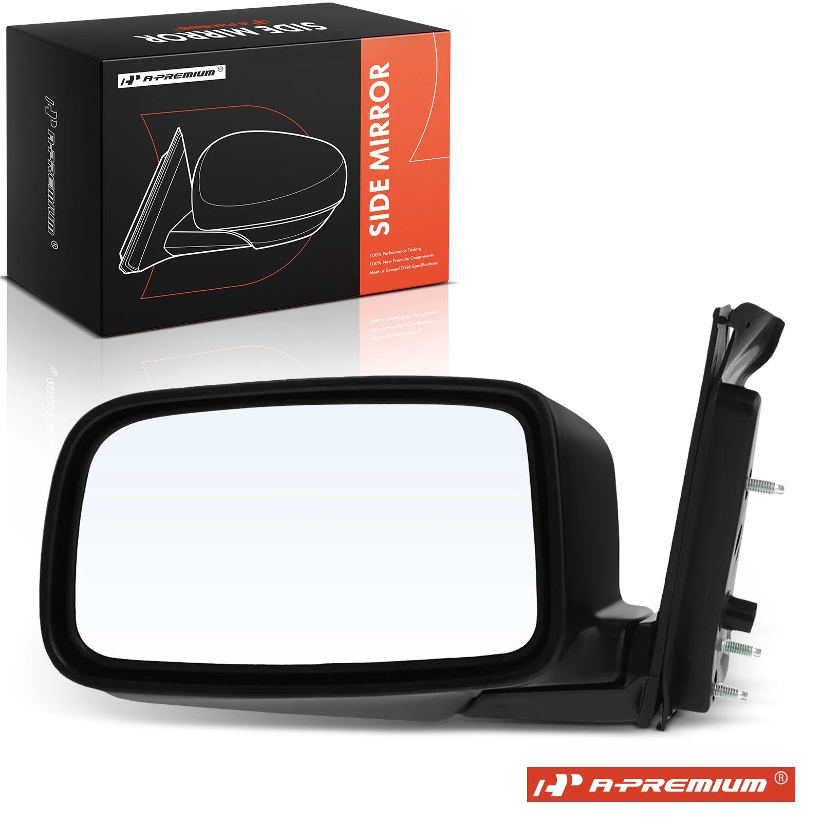 Driver Black Mirror with Manual Adjustment for Mitsubishi Lancer 
