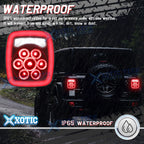 LED Truck Trailer Stop Turn Tail Back Up Light Red/White for 31 Stud Mount (2010-2020)