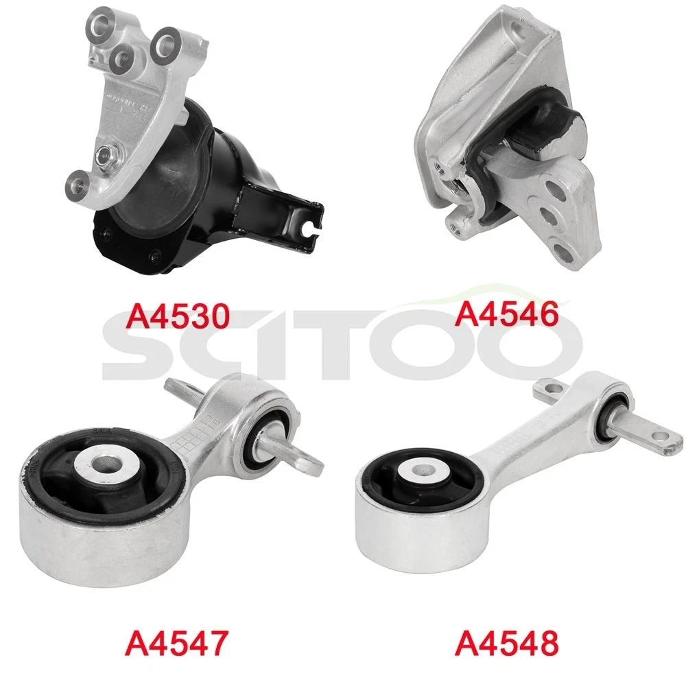 Set of 4 Engine Motor Trans Mounts for Honda Civic 1.8L (2006–2010)