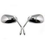 Chrome Rear View Side Mirrors 10MM for Honda Metropolitan 50 (2002–2009)
