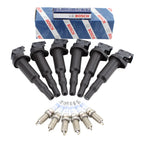 Set of 6 Ignition Coils & 6 Spark Plugs for BMW 3.0 L6 N51 N52 (2006–2013)