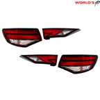 Set of 2 Red Tail Lights for Nissan Sentra (2021–2023)