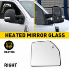 Heated Right Passenger Side Glass Mirror for Ford F150 (2015–2020)