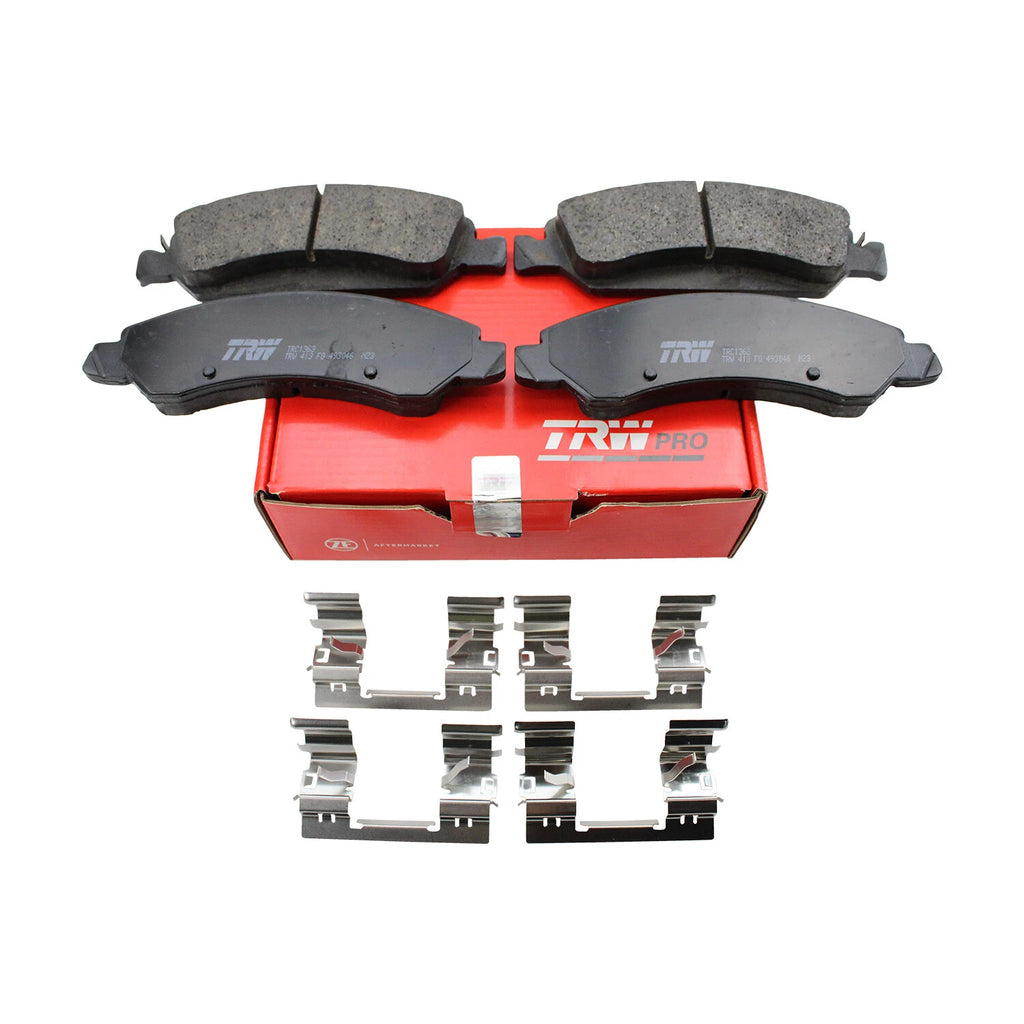 Set of 4 TRW Pro Ceramic Slotted Brake Pads for Cadillac Chevrolet GMC