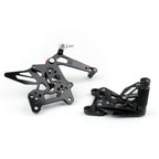 CNC Adjustable Rearset Foot Rest Pegs for MV Agusta F3 (2012–2016) Black