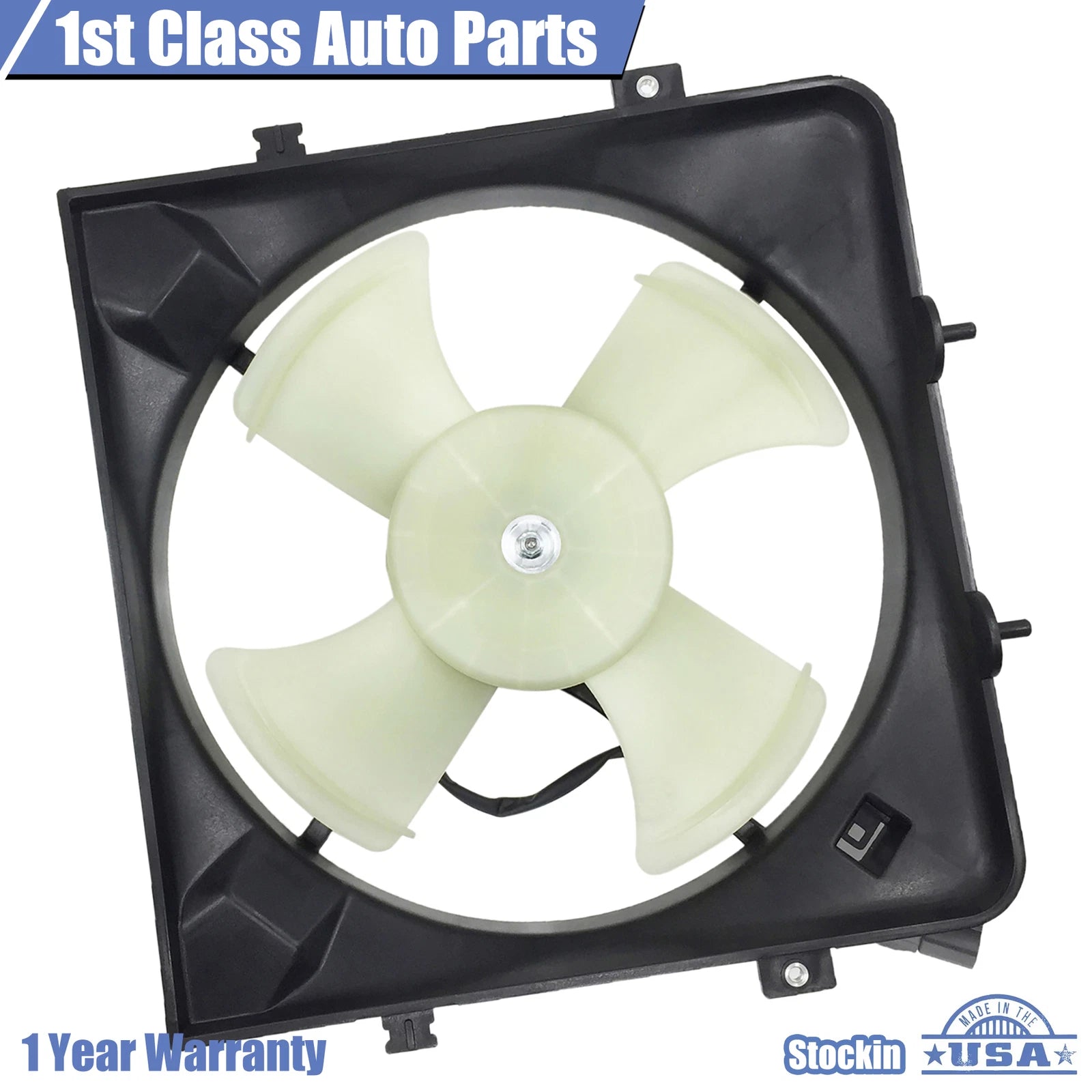 A/C Condenser Cooling Fan for Honda Civic Del Sol (1992–1997)