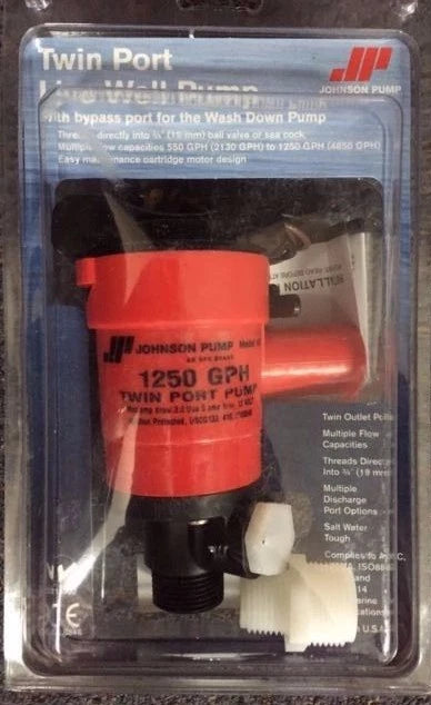 SPX Johnson Live Well Pump 32-48103R 1250GPH 12V for Marine Applications