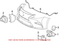 Front Corner Parking Sensor Housing Retainer for Lexus