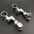 Chrome Highway Peg Mounting for Harley Sportster (1-1/4" Front Engine Guard)