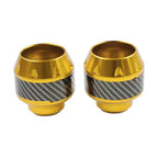 Front Fork Frame Sliders for Motorcycle (Crash Protection, Gold)