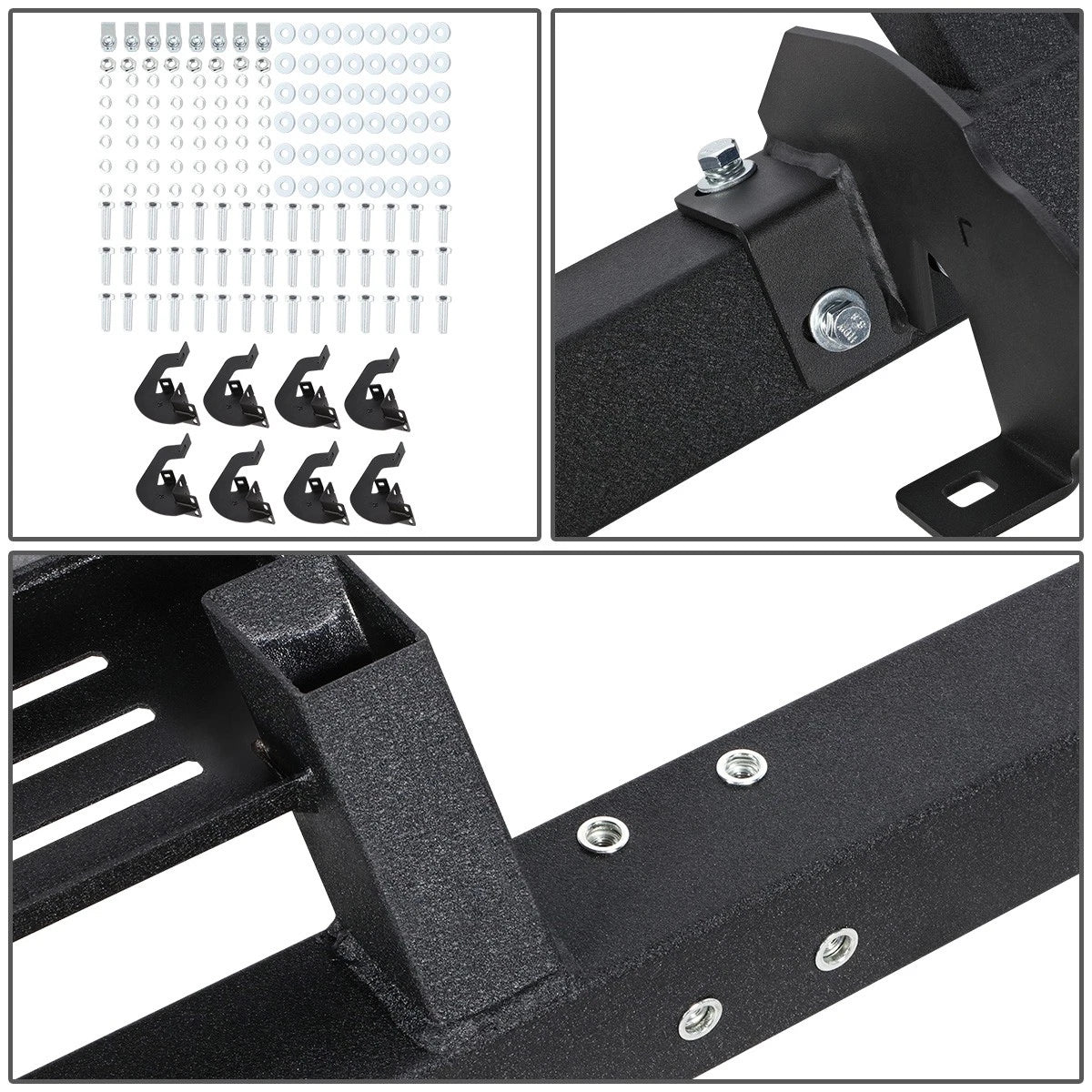 Set of 2 Drop Foot Step Running Boards for Silverado Sierra 2500HD 3500HD (2019–2022)