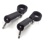 Black Gear Skull Foot Pegs for Harley (1.5")