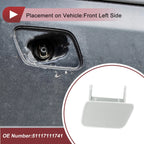 Bumper Trim Nozzle Cover No. 51117111741 for BMW 525i (2004–2005) Silver Tone