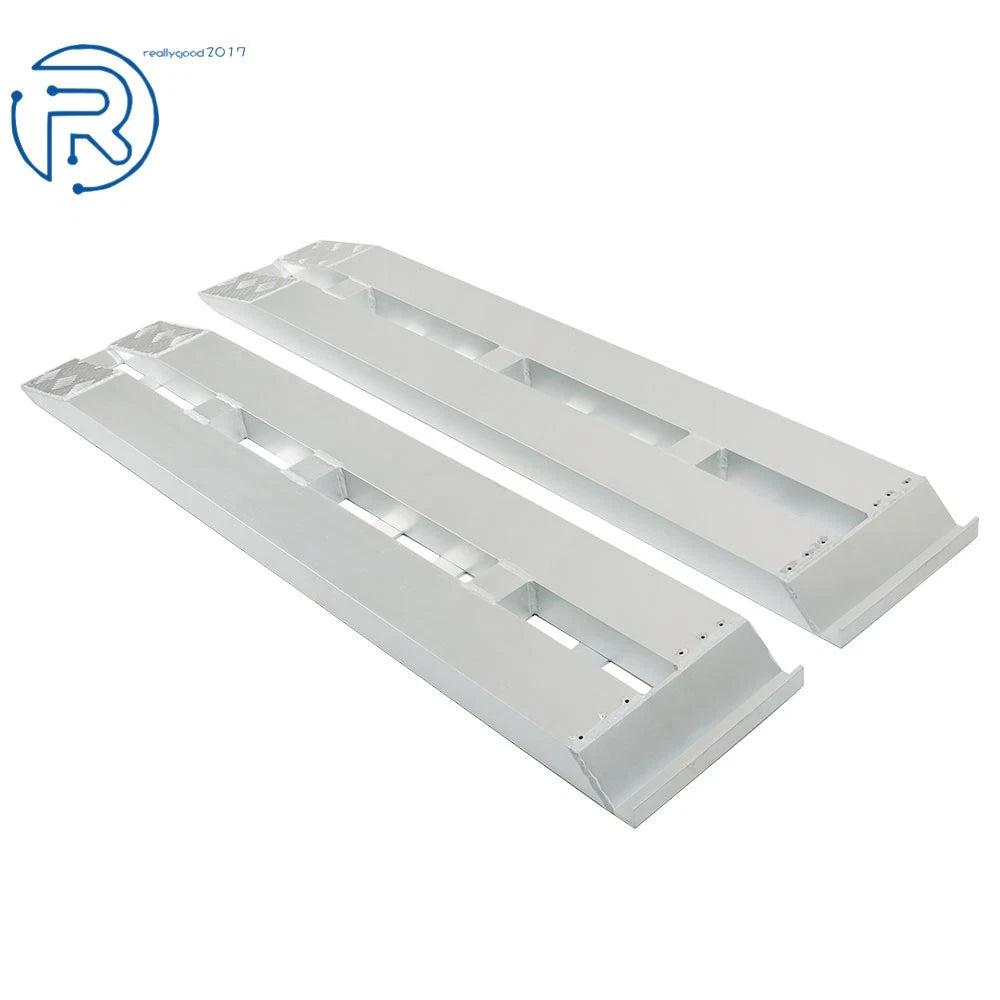 2PC 60'' Aluminum Slip-Proof Ramps for Car Trailer Truck 