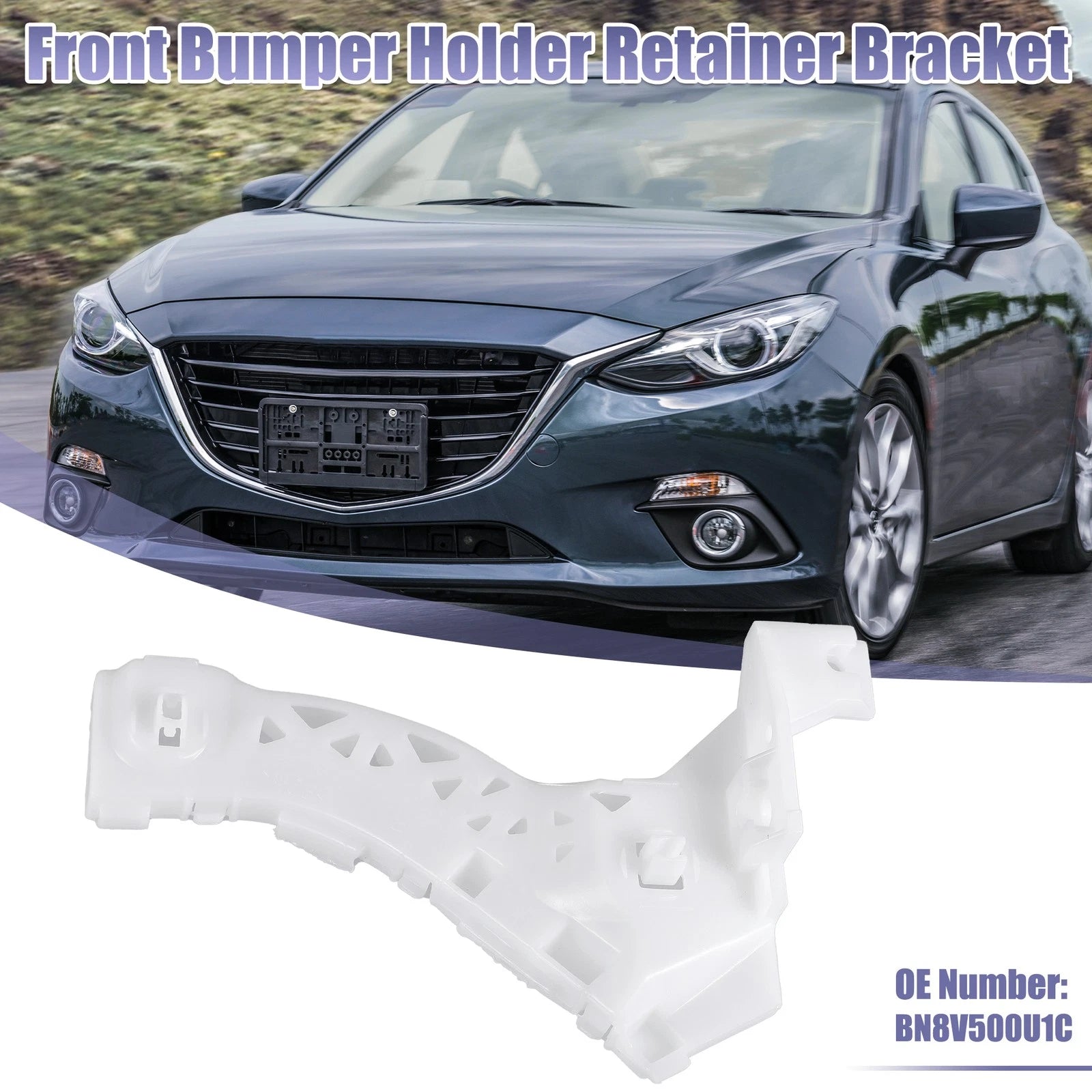 Front Right Bumper Mounting Support Bracket No.BN8V500U1C for Mazda 3 (2004–2009)