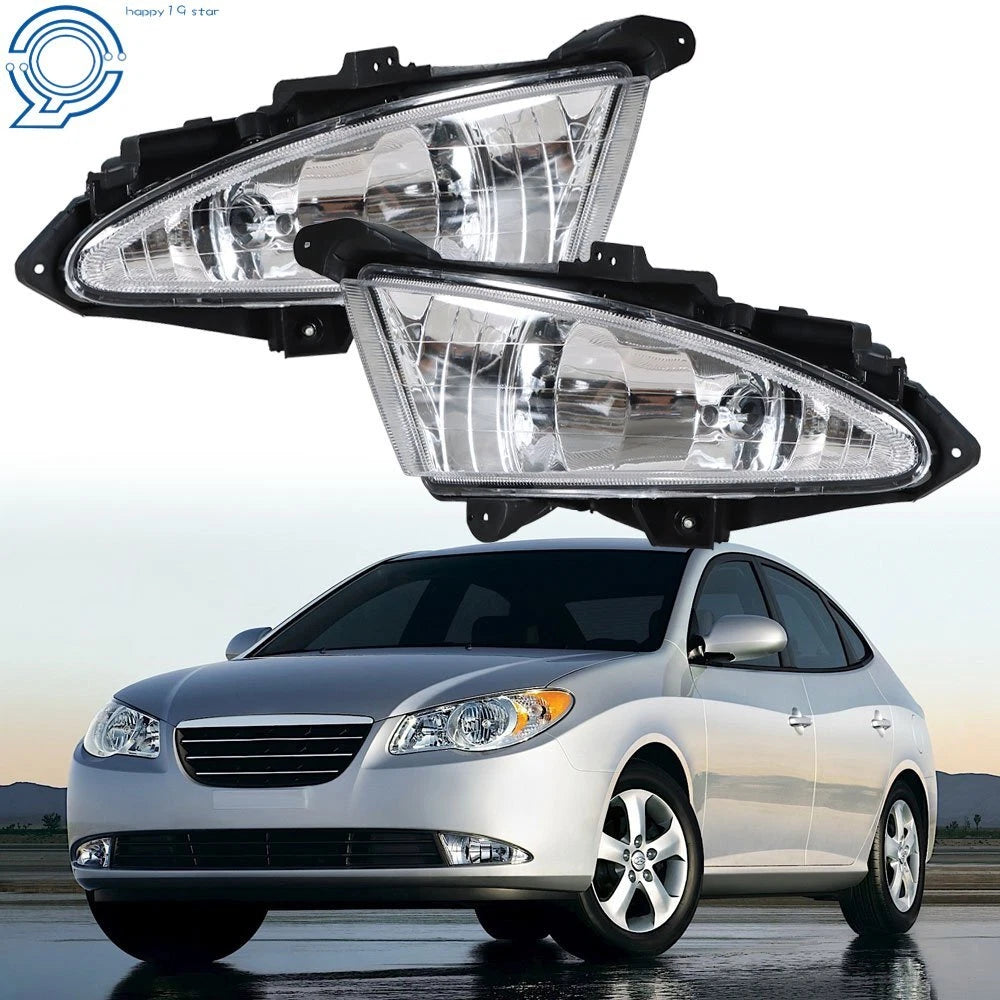 Set of 2 Fog Lights for Hyundai Elantra (2007–2010)
