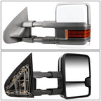 Set of 2 LED Chrome Towing Side Mirrors for Silverado/Sierra (2014–2017)