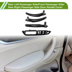 Door Panel Handle Pull Trim Cover for BMW X5 E70 (2007–2013) Carbon Fiber Black