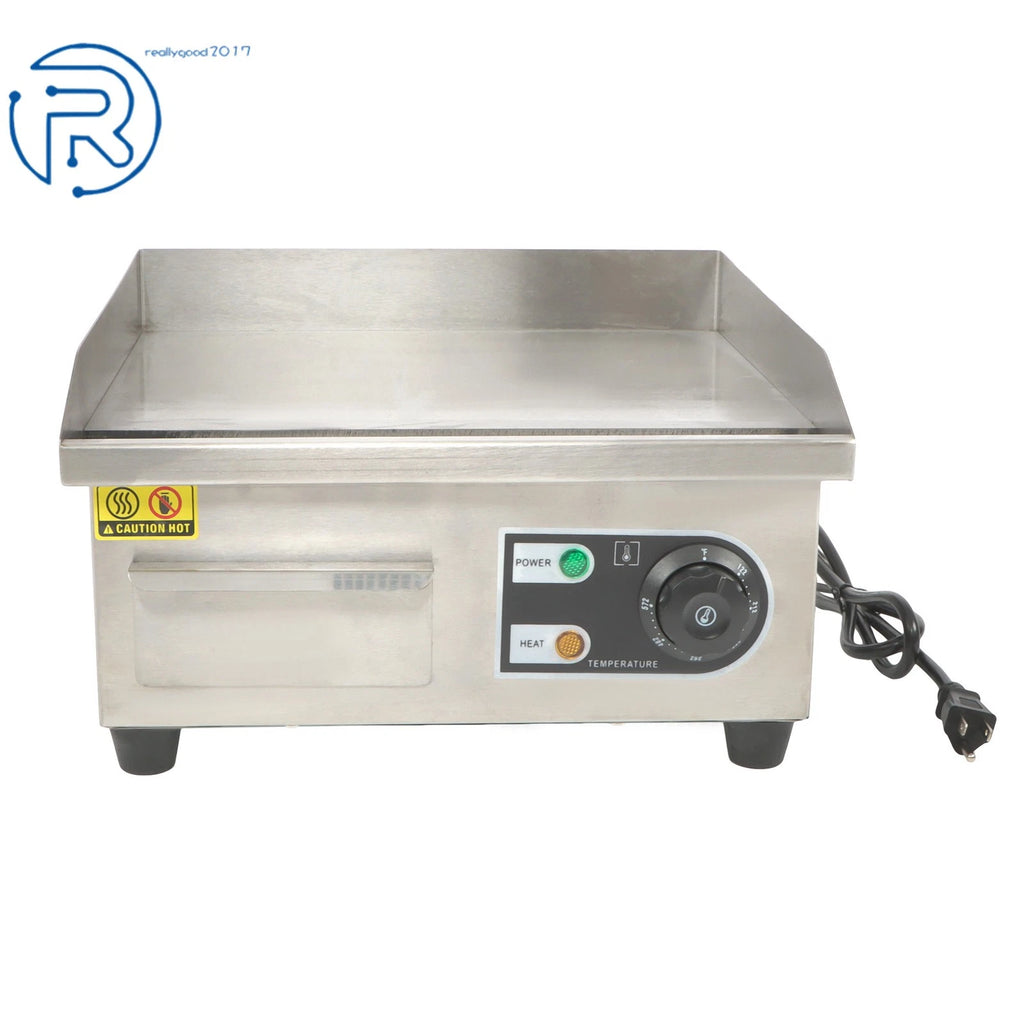 14in Electric Griddle 1500W Countertop Flat Top Grill (Commercial)