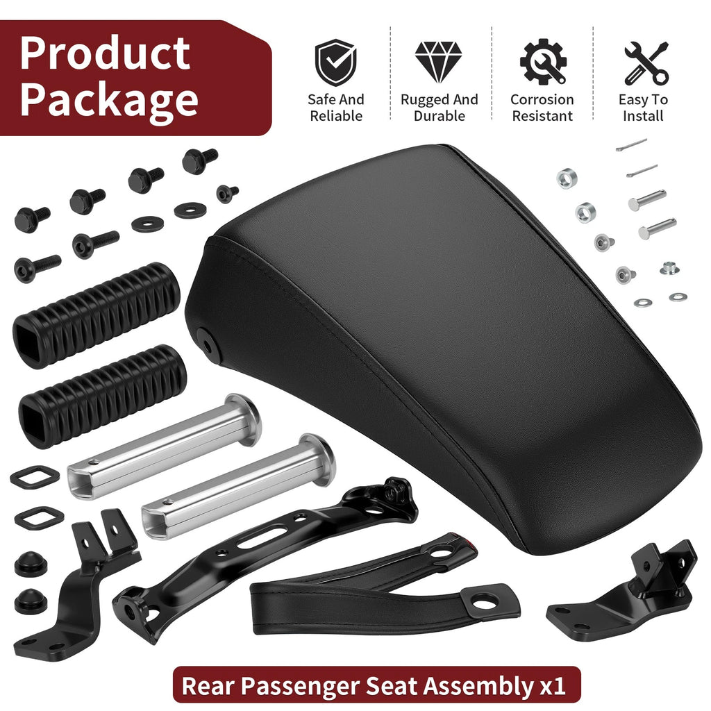 Rear Passenger Seat with Footpeg Kit for Honda VT1300CX VT1300CXA (2010–2024)