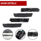 Set of 4 Smoke Lens White LED Side Marker Lights for Lincoln MKX (2007–2010)
