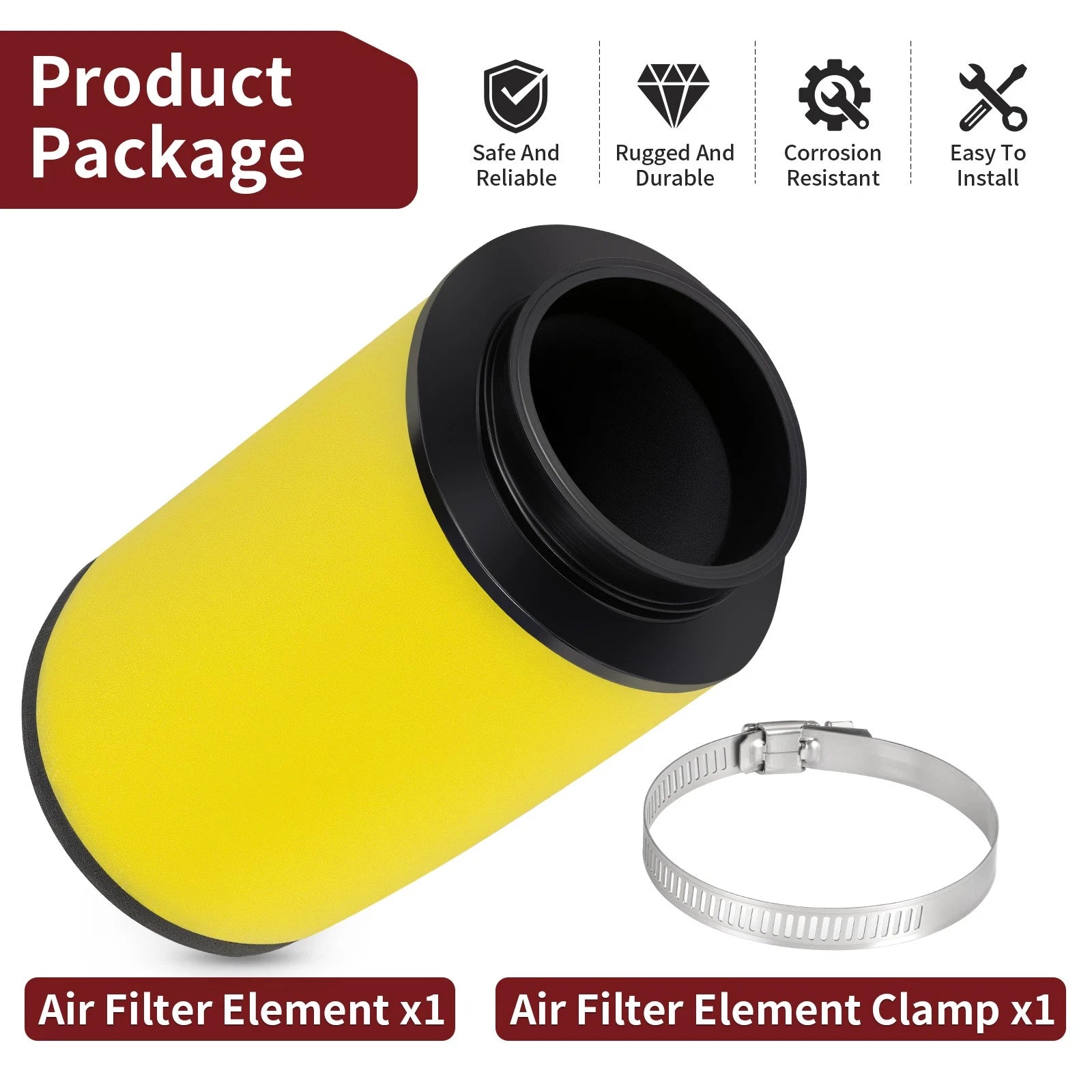 Air Filter Cleaner for Honda Fourtrax 350 TRX350D TRX350 (1986-1989)