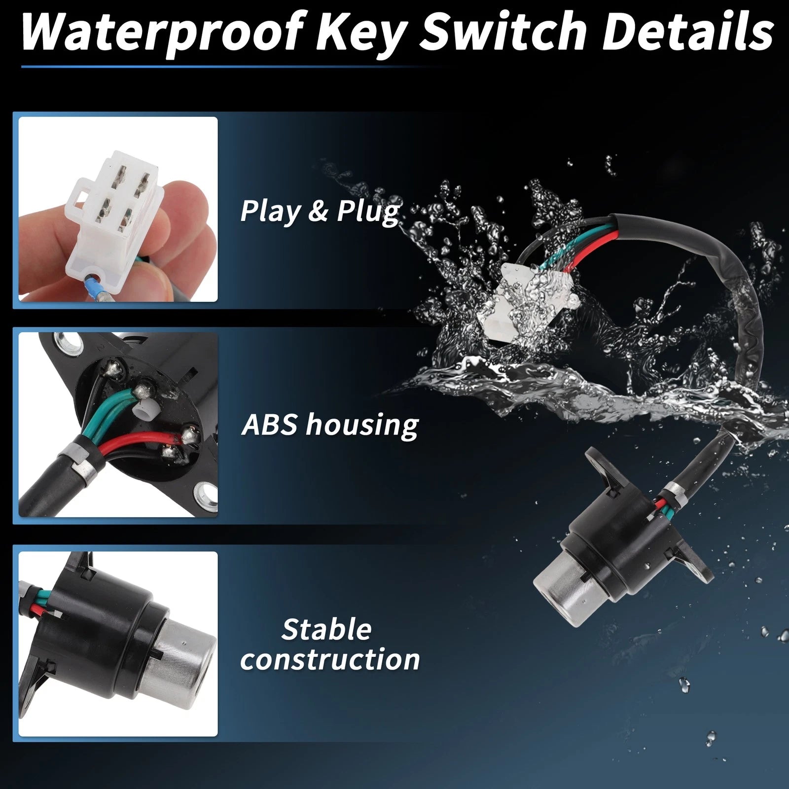Ignition Key Switch Lock Set for Honda Rebel (1985–2015)