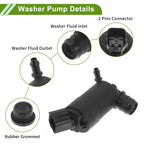 Windshield Washer Pump w/Grommet for Hyundai Accent (2018–2019) No. 98510G8000
