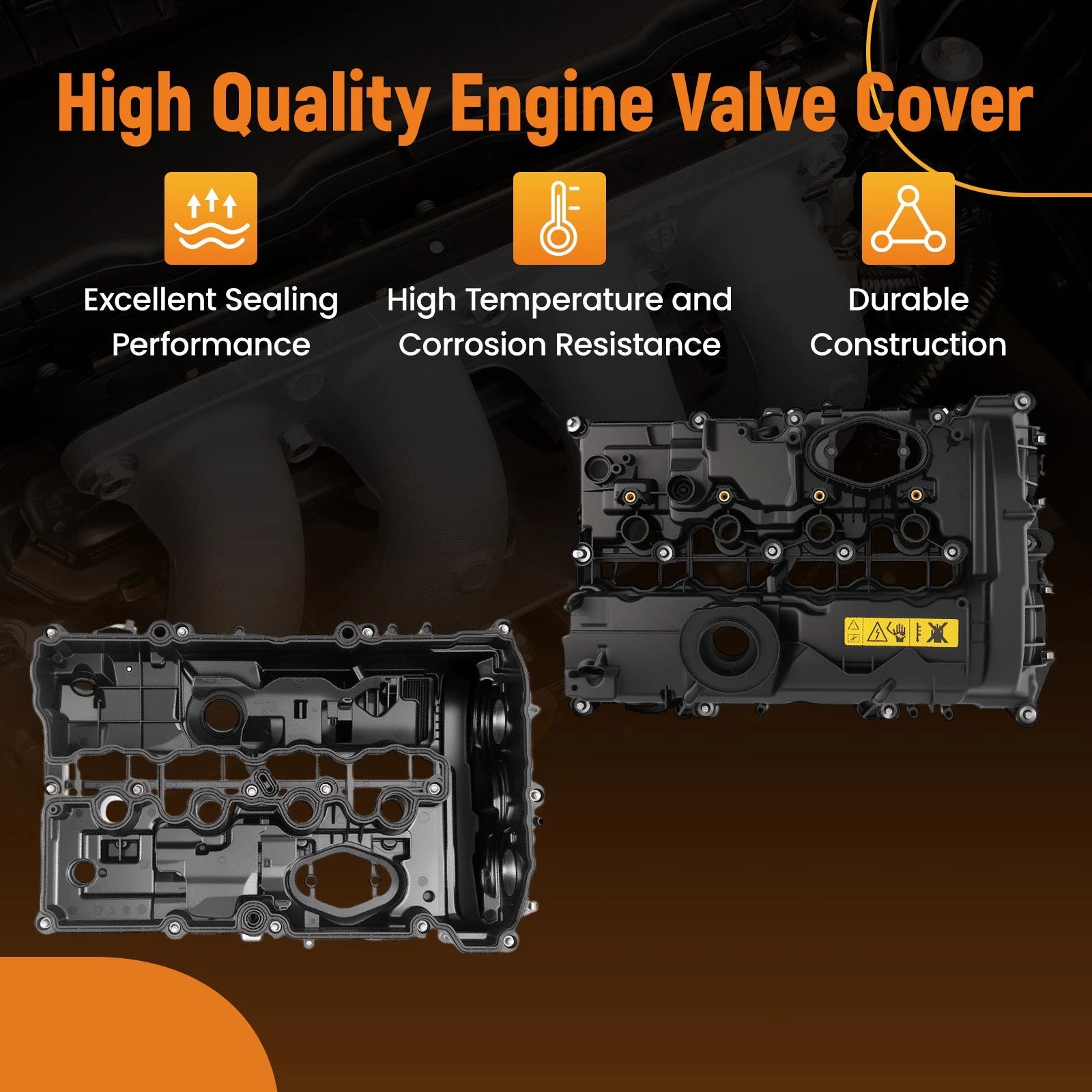 Black Valve Cover for BMW 228i/M235i F44 (2020–2022) 11128631745