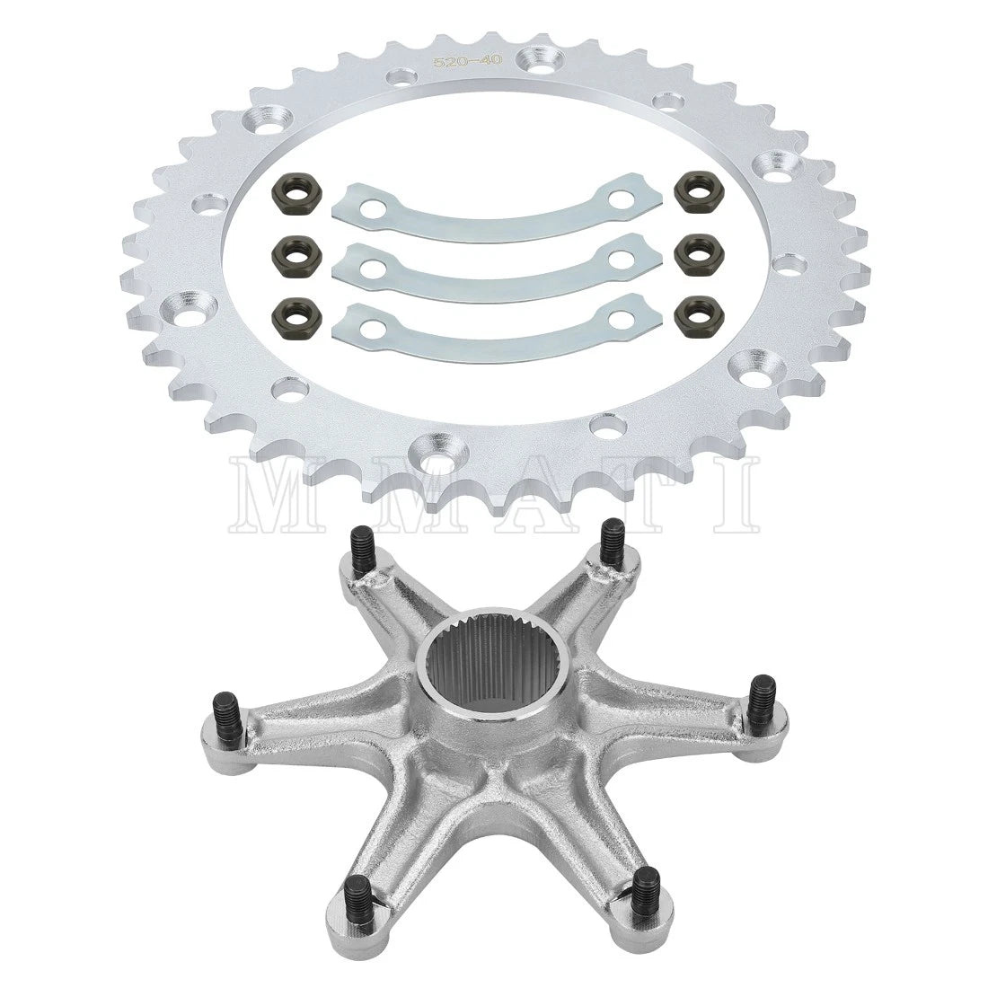 Sprocket & Hub for Yamaha Warrior 350 (1989–2004) 3GD-25386-00-00 2XJ-25412-00-00