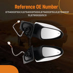 Side Mirror for Toyota Corolla (2014–2019) TO1321295 Powered Heated Chrome