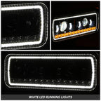 Projector LED Sequential Headlights for Peterbilt 359 379 389 (1981–2021)