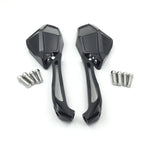 CNC Heavy Black LED Integrated Side Mirrors for