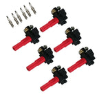 Set of 6 Ignition Coils & Iridium Spark Plugs for Subaru Outback Legacy (2000–2023)