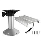 Boat Seat Pedestal and Slide Set for Boat (12" Fixed Height)