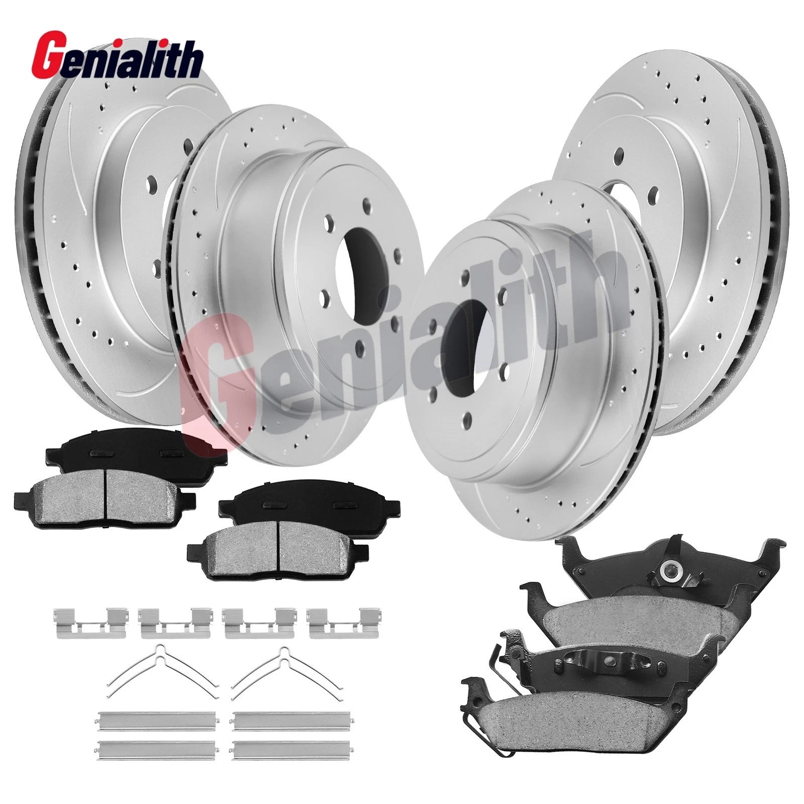 8pc Brake Pads & Rotors for Ford F-150 Lincoln Mark LT (2004–2008)