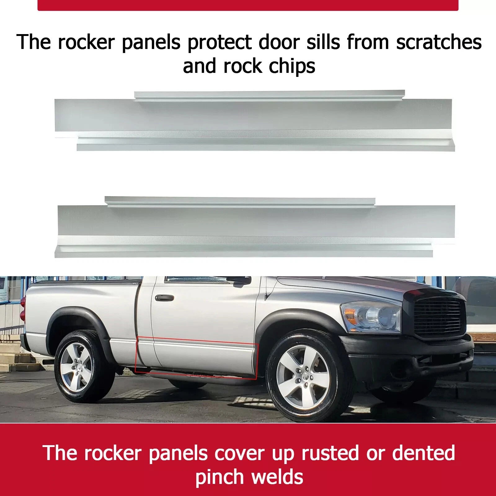 Corner Rocker Panel Kit for Dodge Ram 1500 2500 3500 (2002-2009)