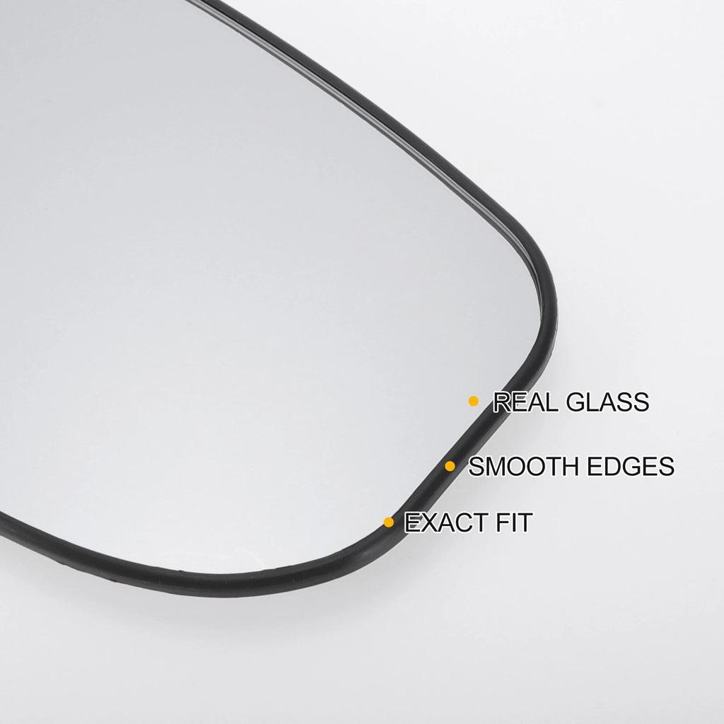 Heated Right Side White Mirror Glass for Honda Jazz (2008–2015)