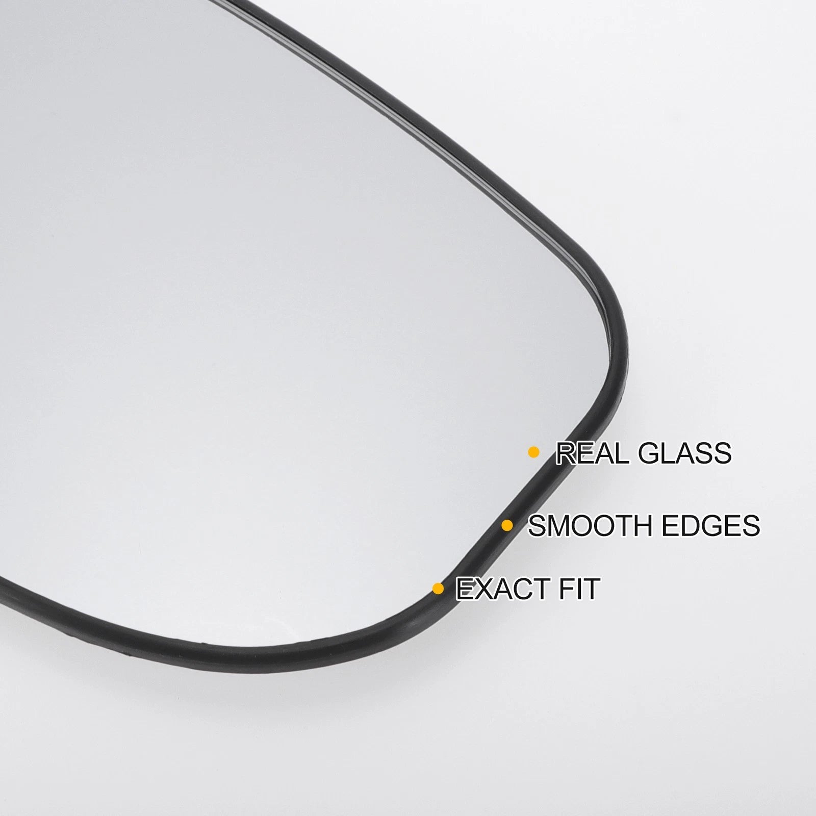 Heated Right Side White Mirror Glass for Honda Jazz (2008–2015)
