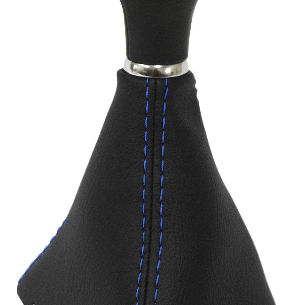 Leather Automatic Shift Boot Cover for Audi TT (2008–2016) Blue Stitch