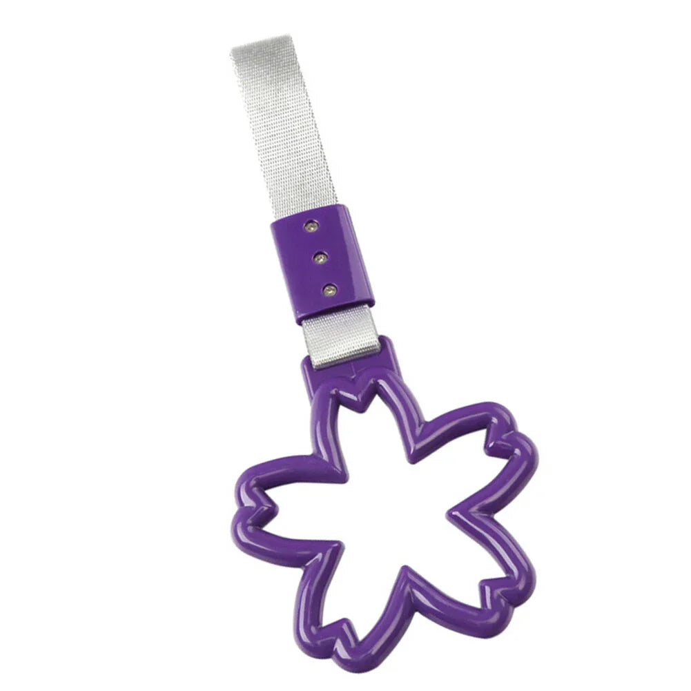 Cherry Blossom Shaped Ring Handle Strap for Train Bus - 1 Pcs