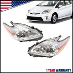 Set of 2 Projector Headlights for Toyota Prius (2010–2015)